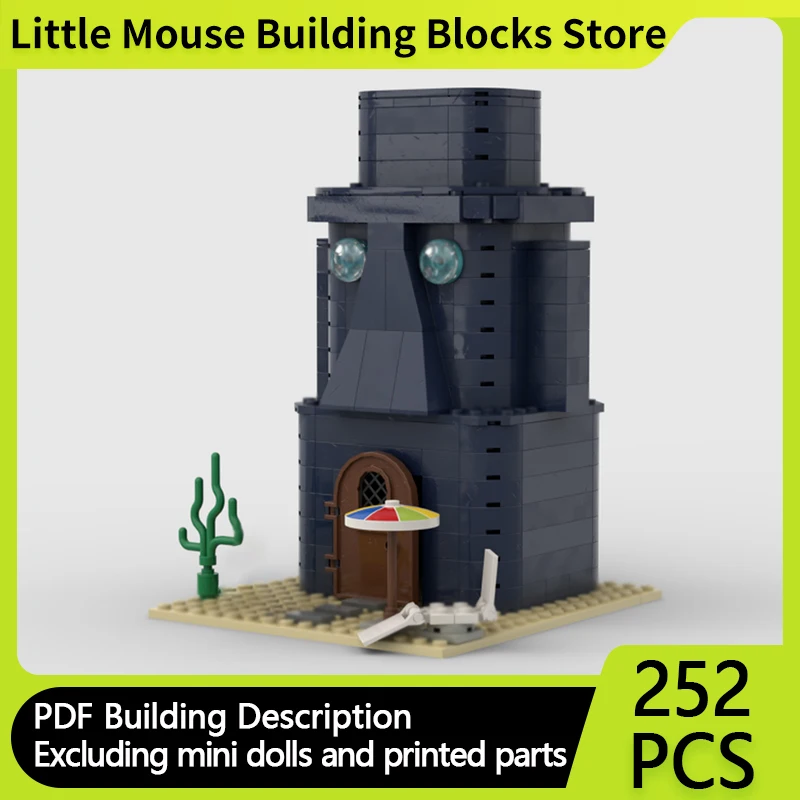 

Popular Animated Series Model MOC Building Bricks Underwater House Modular Technology Gifts Holiday Assemble Children Toys Suit