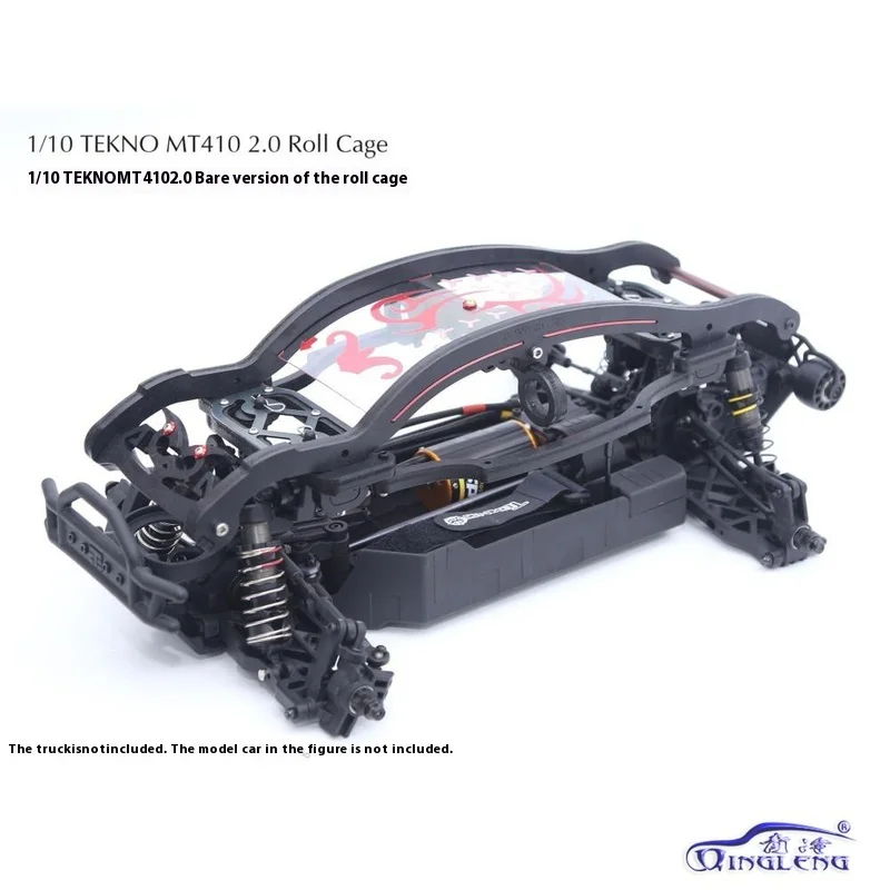 Off road remote control vehicle 1:10 professional competitive event TEKNO MT410 2.0 roll cage nylon green cool QL