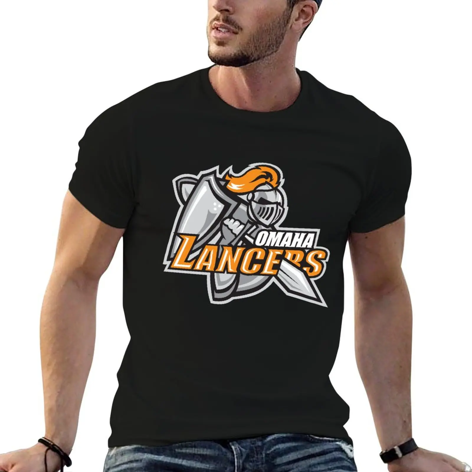 Omaha Lancers T-Shirt anime t shirts anime heavyweight t shirts for men