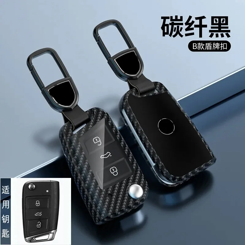 

Premium Key Case Cover for Volkswagen Lavida, Sagitar, Tayron, Tiguan L, Bora, Tharu, T-Roc, Tacqua - Stylish Keybag Keychain