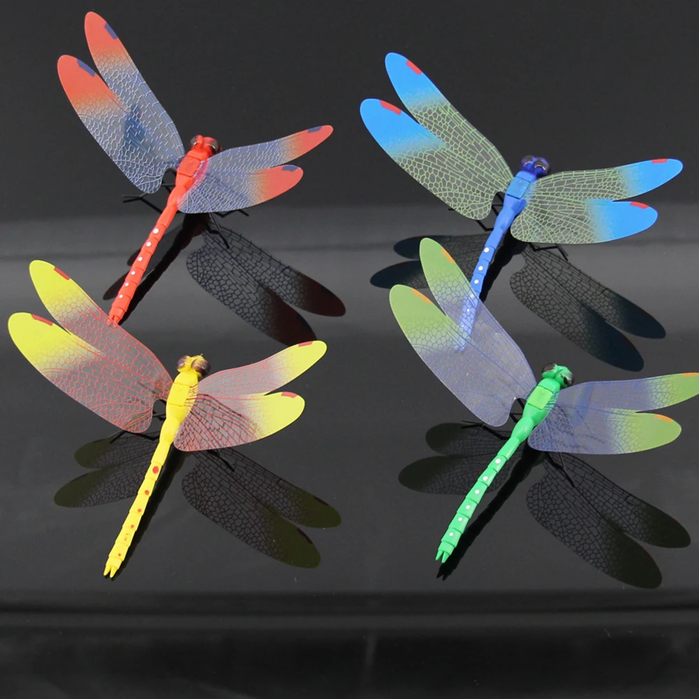 

10pcs Fridge Magnets Dragonfly Shaped Magnetic Stickers Refrigerator Decor Cartoon Accessories Stereoscopic Ornament Home Decor