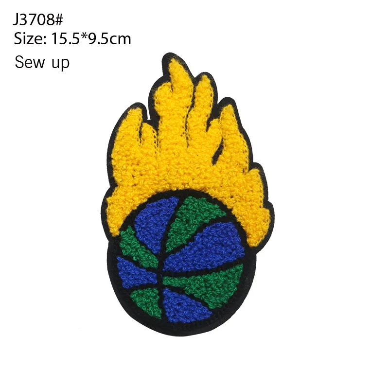 Fashion Cool Towel Sewing Heart Shaped Apple Fireball Wasp DIY Logo Decoration Badge Clothing T-shirt Jacket