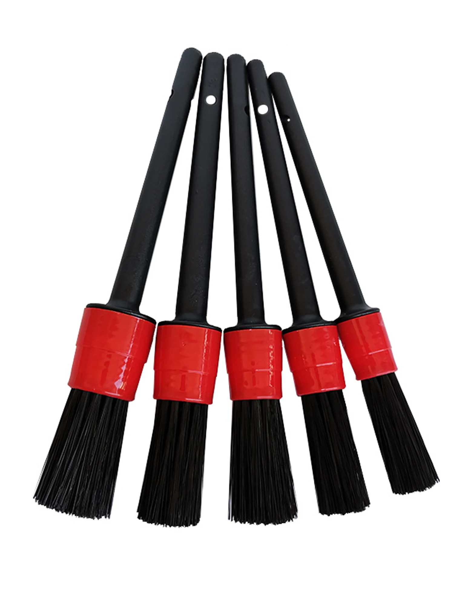 5pcs Car Wash Brush Soft Brush Detail Brush Automotive Interior Cleaning Tools Air Conditioner Air Outlet Cleaning Brush