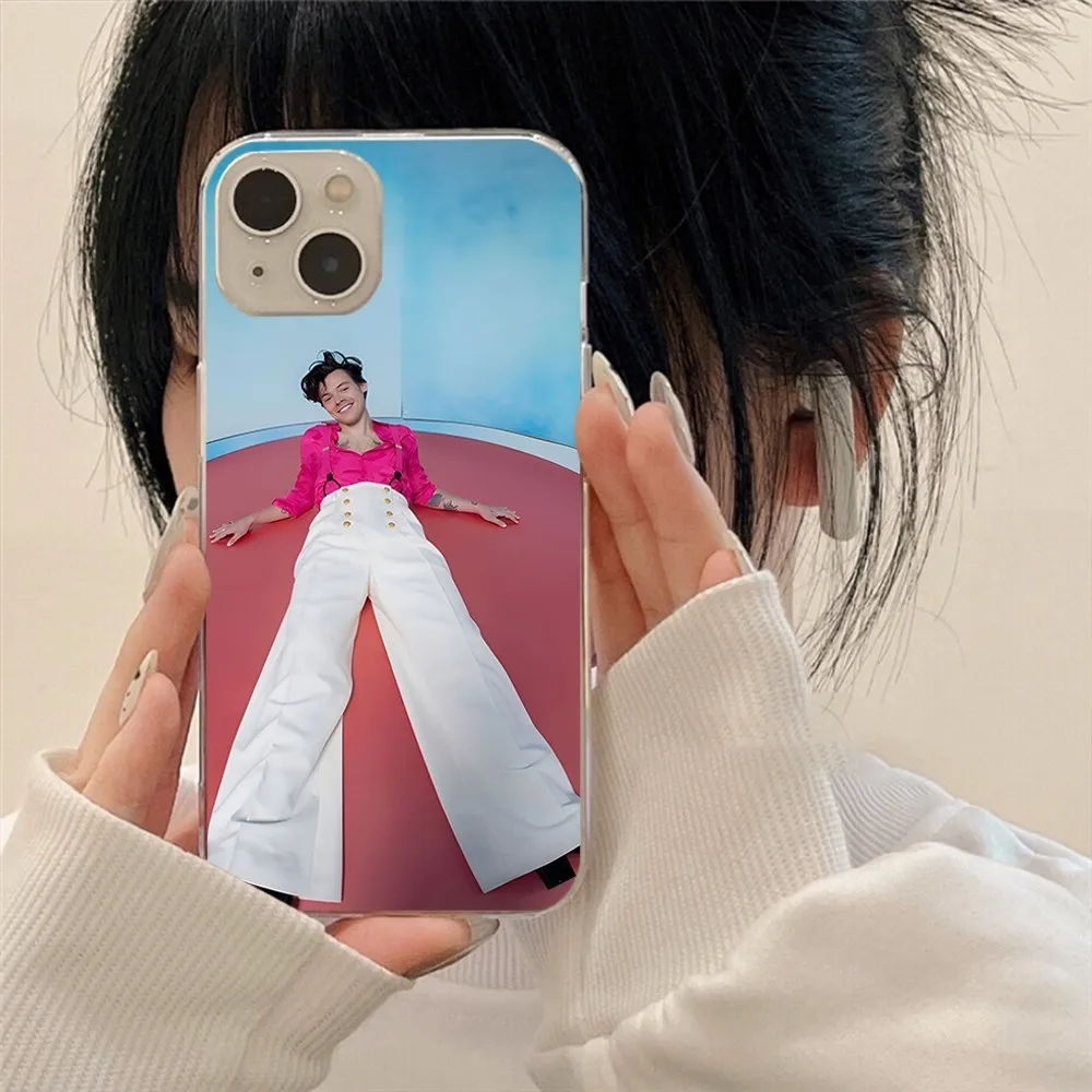 Custodia per telefono H-HaRRy SupersStar-S-styles per Iphone 15 11 13 14 Pro Max 7 8 Plus X Xr Xs Max Se2020 12mini Cover trasparente