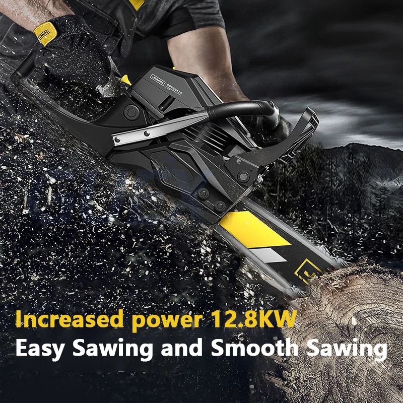 Garden Logging Saw Chainsaw Household Multi-functional Four Stroke Tree Cutting Electromechanical Saw Gasoline Chainsaw 12.8KW