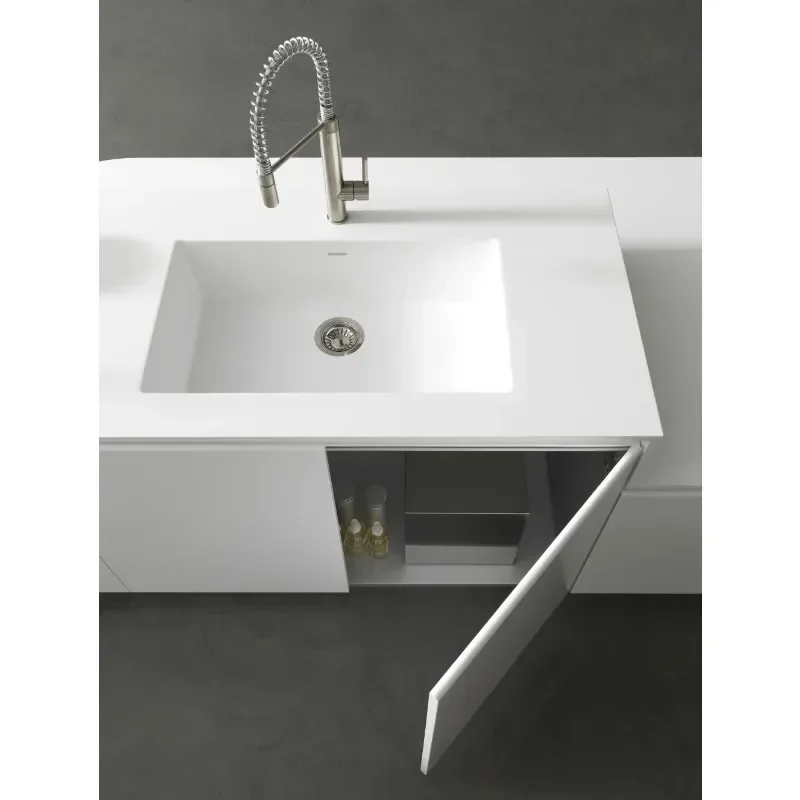 Hot Saleshot Sale Storage Cabinets Durable Artificial White Stone Kitchen Countertop Kitchen Cabinets Modern Designs Complete