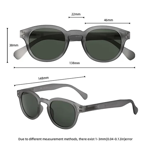 Imagen 2 del producto Meeshow gafas de sol Retro para hombre, gafas de sol de calidad europea para mujer G15, gafas de protección UV400 Sonnenbrillen 1513