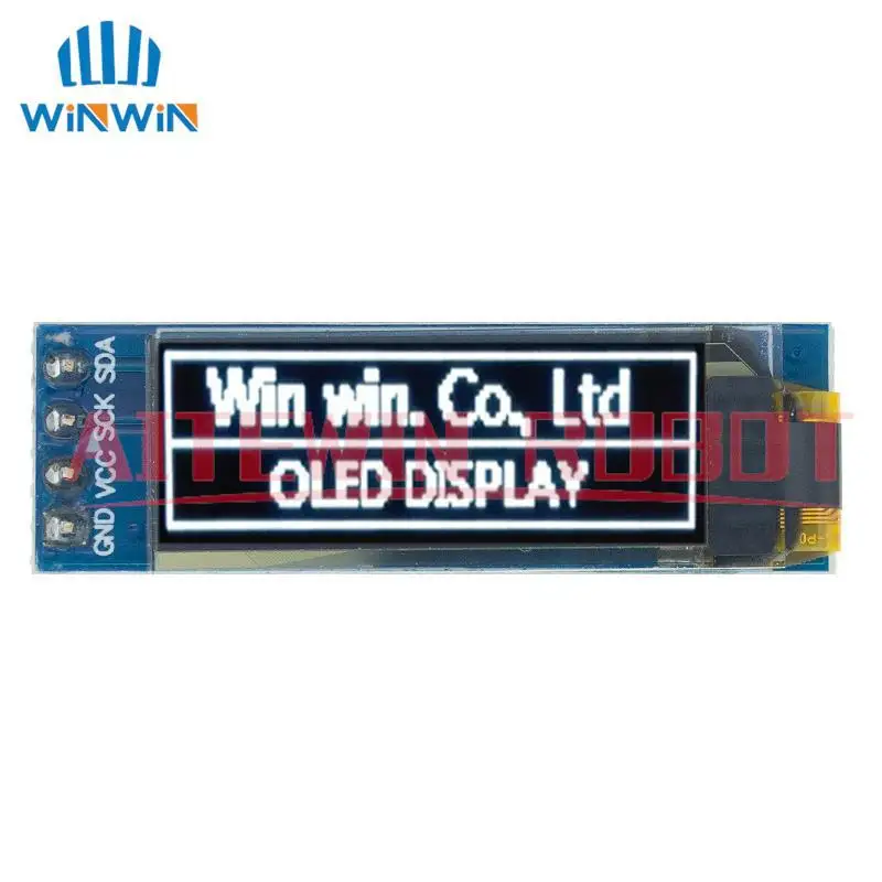 1 pièces 0.91 pouces O LED module 0.91 "blanc/bleu O LED 128X32 O LED écran LED lcd Module 0.91" IIC Communiquer