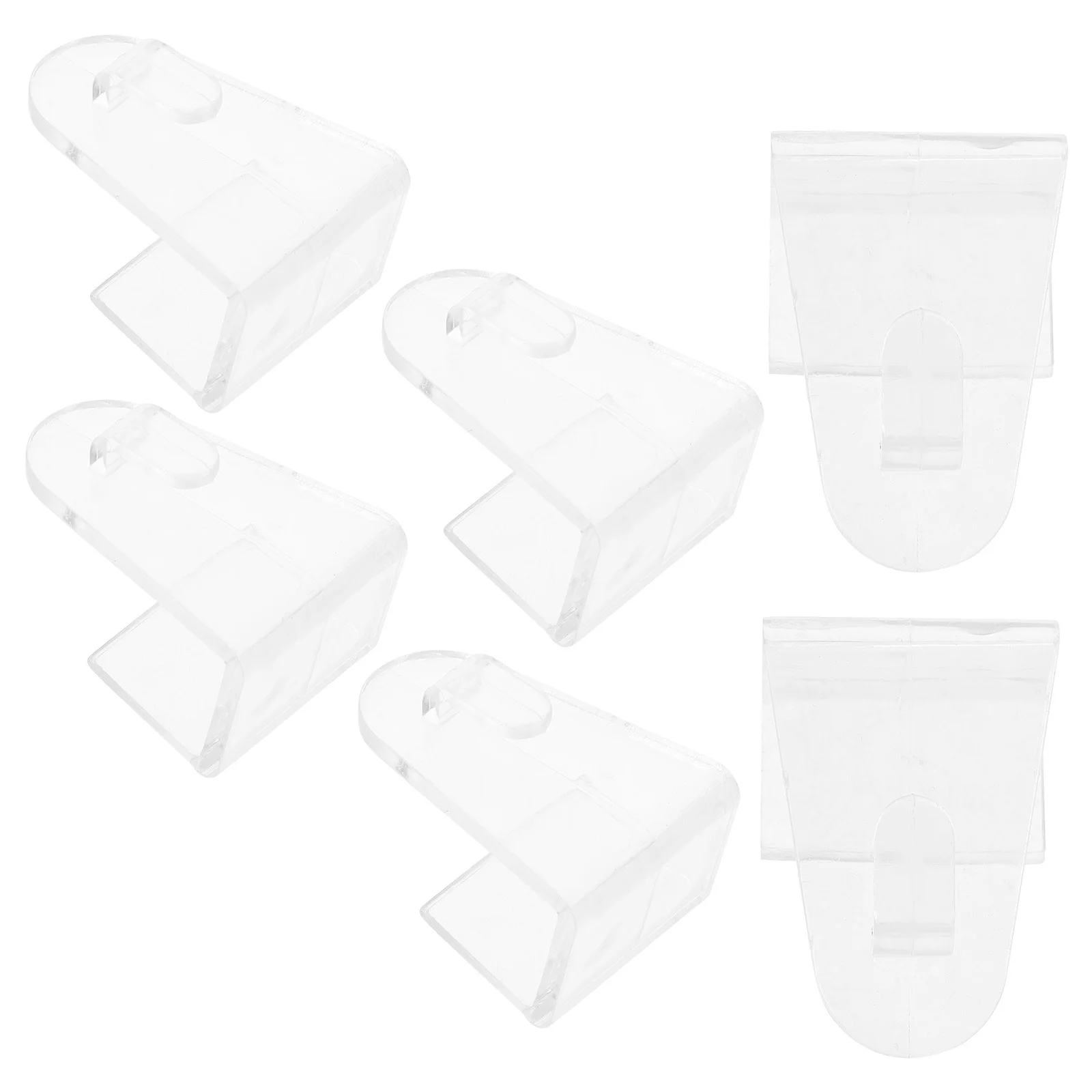 

6pcs Curtain Mounting Brackets Plastic F-Shape Vertical Holder For Valance Replacement Parts Sturdy Easy Install Fits Most