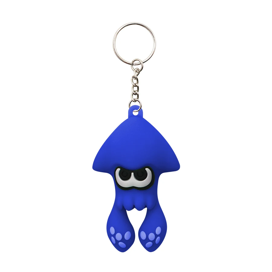 Cartoon Animation Splatoon Jet Warrior Key Chain Cute Switch Game Character Squid Pendant Creative Gift