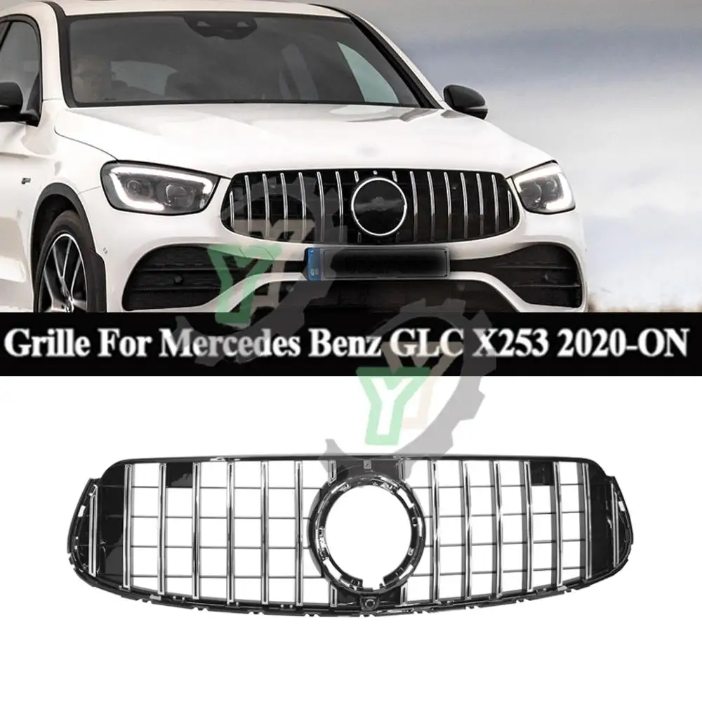 

GT Grille Front Racing Mesh Grill For Mercedes-Benz GLC Class W253 X253 GLC250 GLC450 GLC300 GLC43 2020-2022 Car Accessory