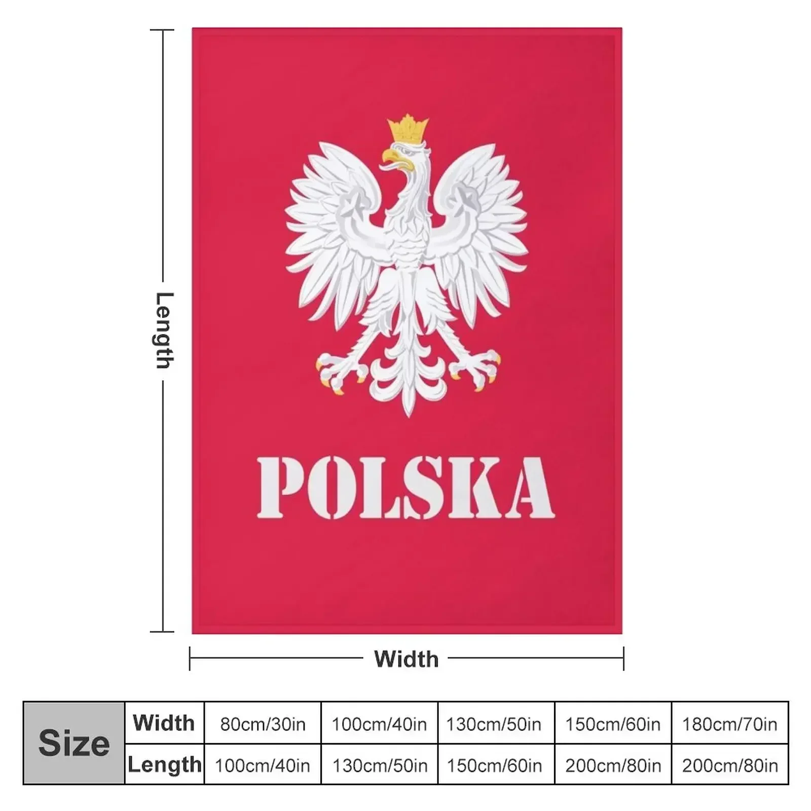 Poland Polish Flag - Polish Eagle Throw Blanket Luxury St warm winter Luxury Brand Plush decorative Multi-Purpose Blankets
