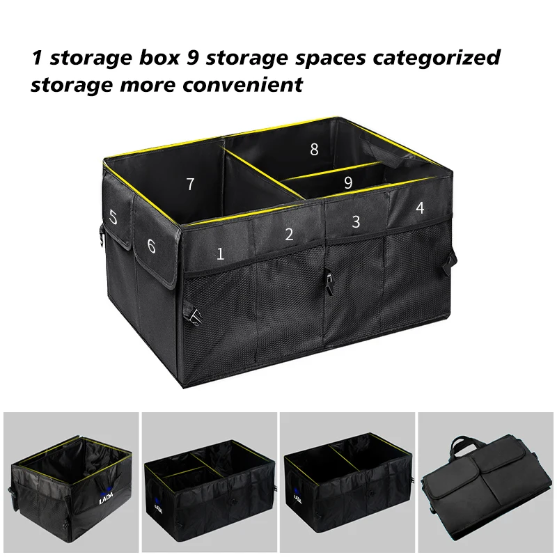 Car Storage Box Trunk Eco-Friendly Super Durable Collapsible For Lada Vesta Granta Vesta Niva 4X4 Largus Vaz Samara 2110