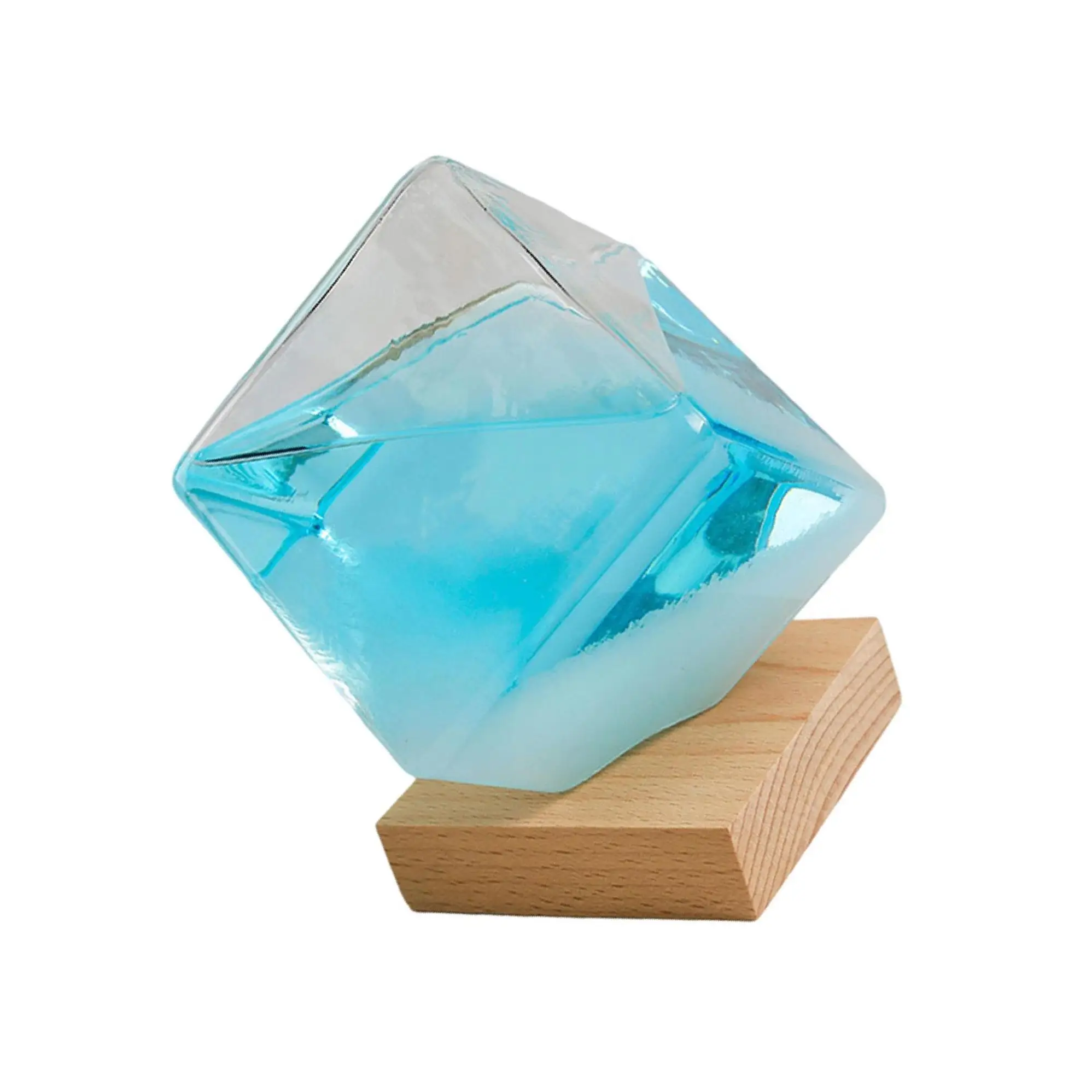 

Storm Glass Weather Predictor Forecast Bottles Home Ornament Blue