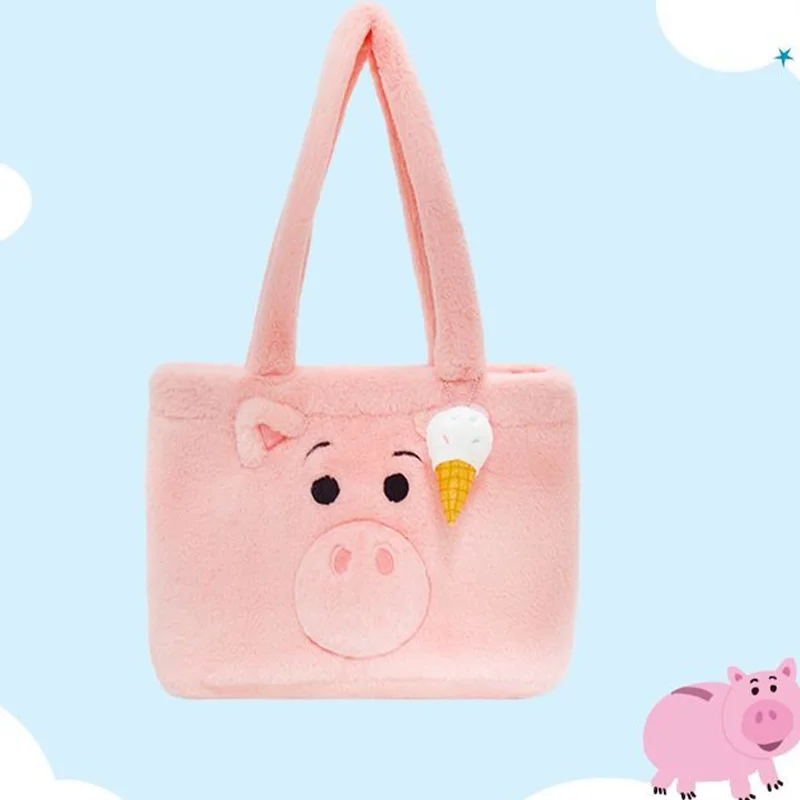 

Kawaii Disney Toy Story Hamm плюшевый рюкзак милая плюшевая сумка на плечо аниме большая вместительная сумка для девочек праздничный подарок на день рождения