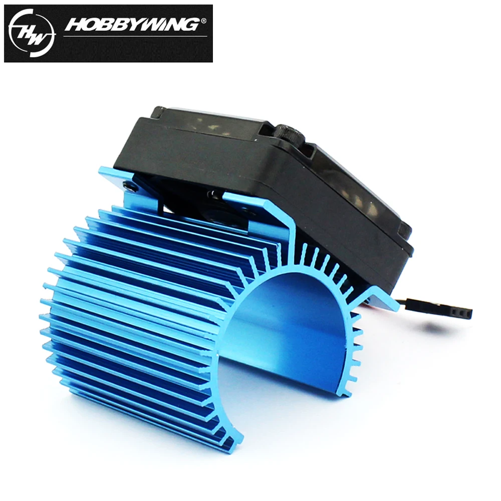 100% Original Hobbywing 1: 8 RC Car Motor Radiator + 5V Cooling Fan Assembly Suit for Hobbywing 4465 3665/3674 Motor