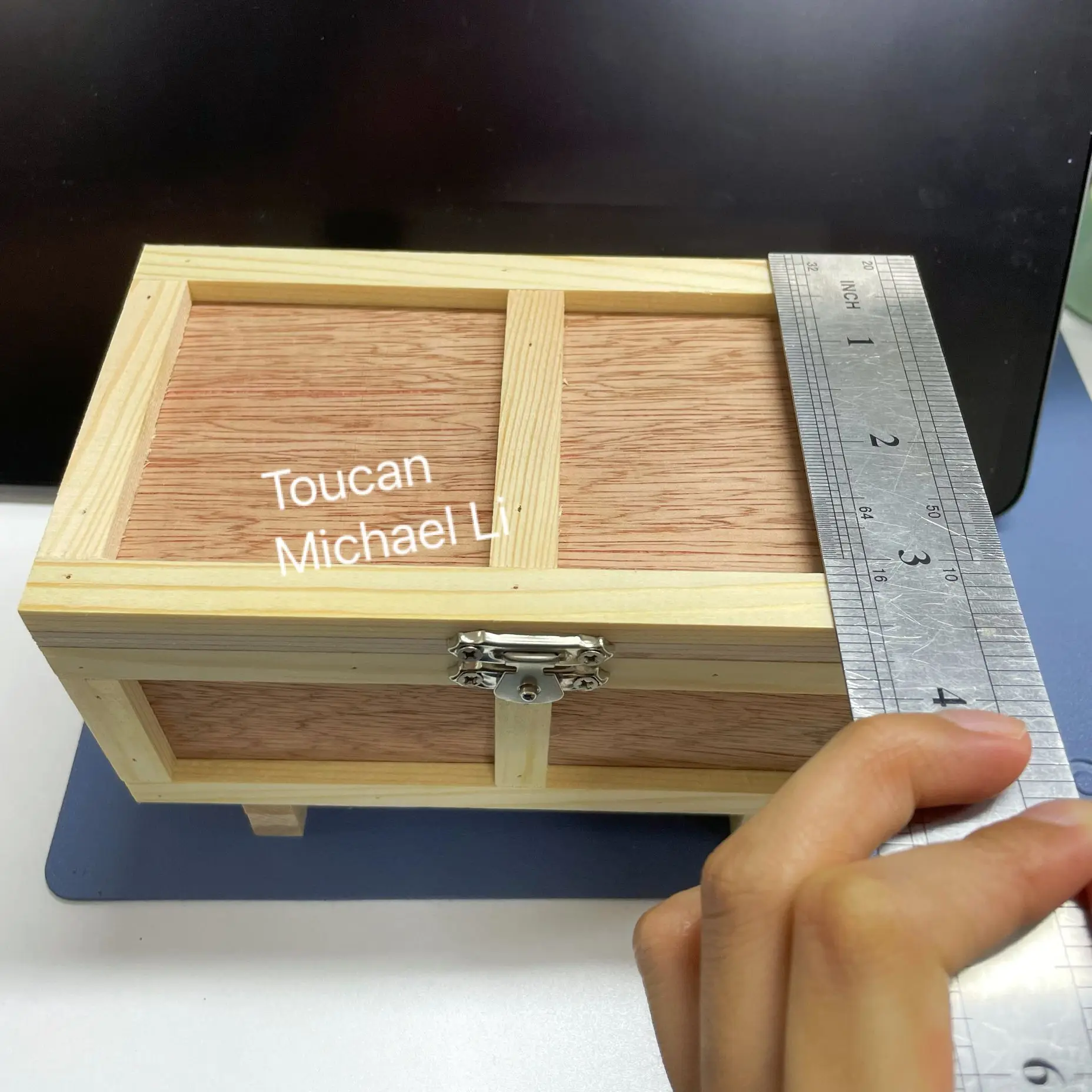 In Stock Wooden Box Model Parts Accessories for Toys 1/14 1/12 RC Truck Hydraulic Forklift Construction Cars Vehicles TH23908