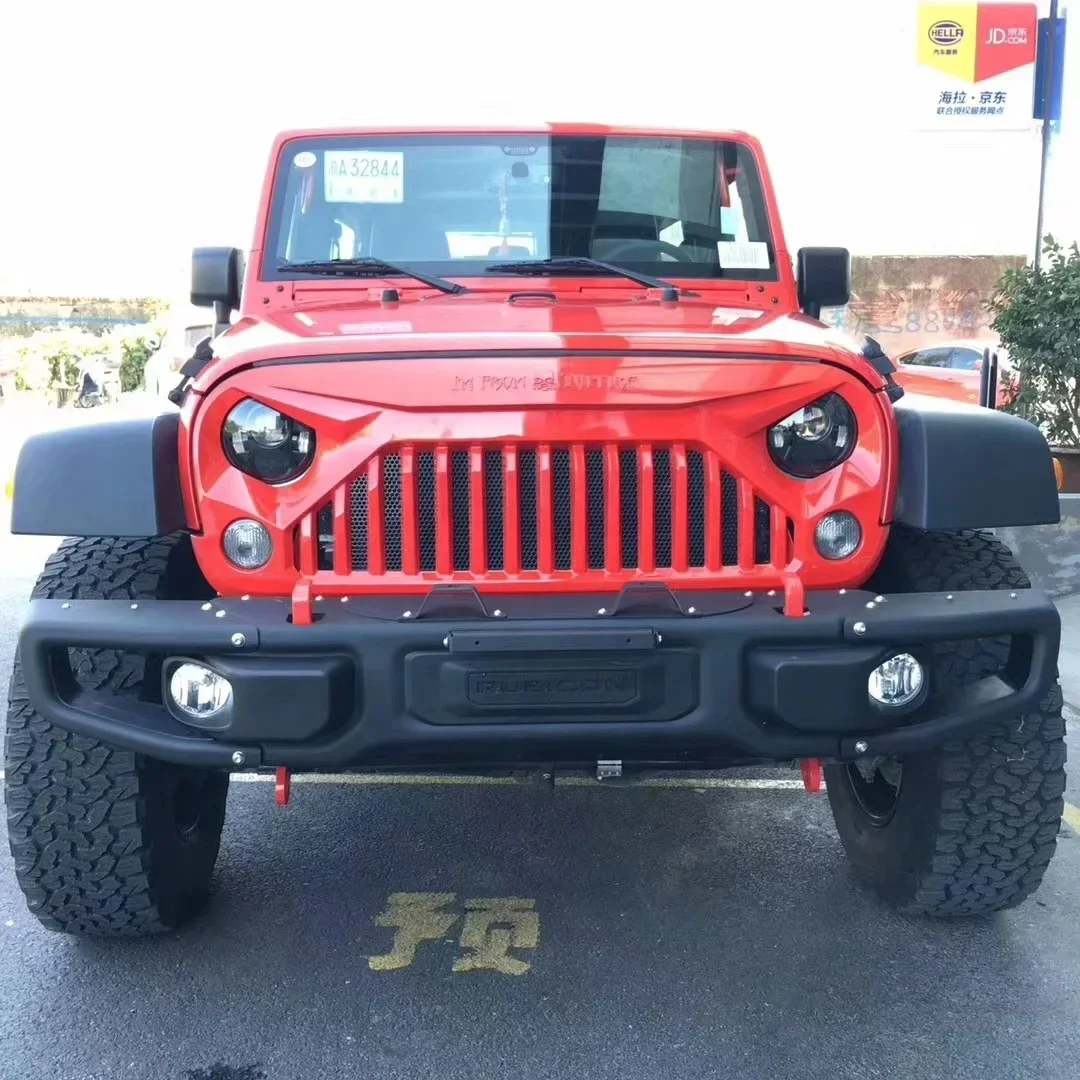 

Металлический передний бампер в стиле 10-летия подходит для Jeep JK Wrangler Rubicon 07-18 годовщины