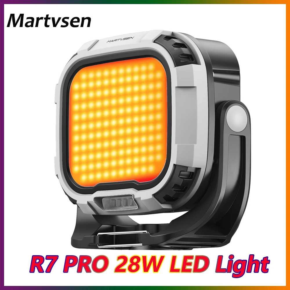 MARTVSEN R7 PRO Magnetic LED Video Light 2700K-6500K Portable Camera Fill Light Handheld Photography Lights for Video Recording