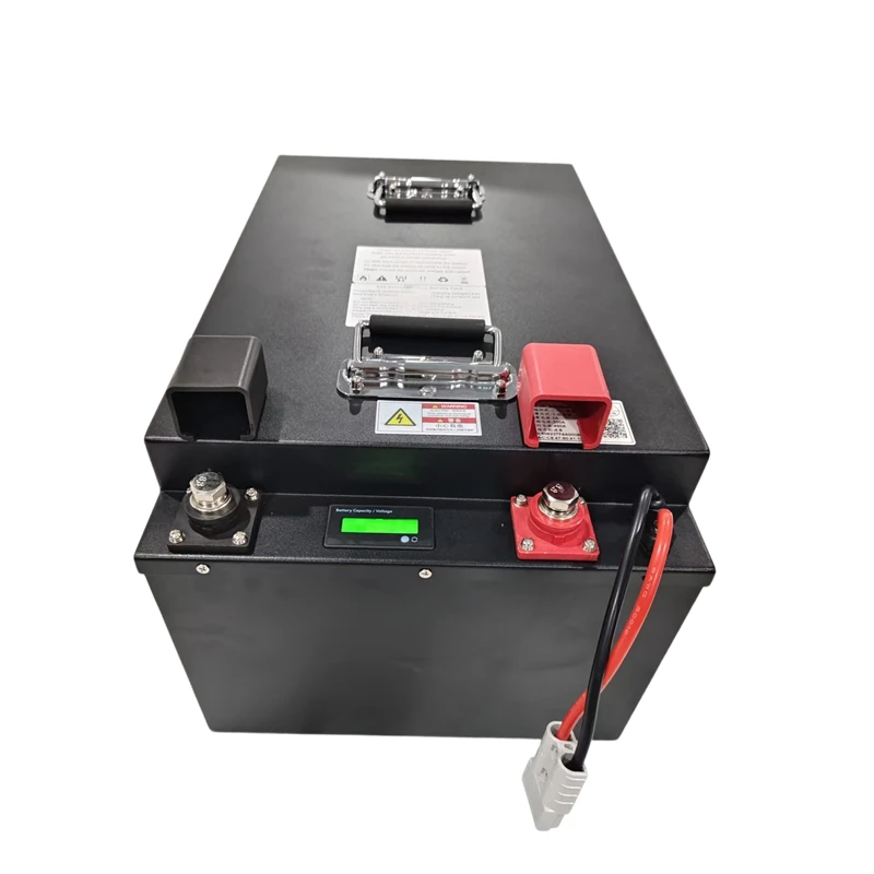 Lithiová baterie XH 48V 100AH Lifepo4 s BMS pro tříkolku, golfový vozík, měnič, solární úložiště energie, skútr +58,4V 10A, nabíječka - náhled 3