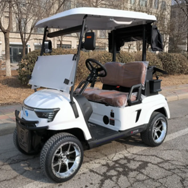 Utility Vehicle 4 Wheel Electric 4 Seater Rear Cargo Box For Farm Neighborhood Resort Golf Cart Buggy