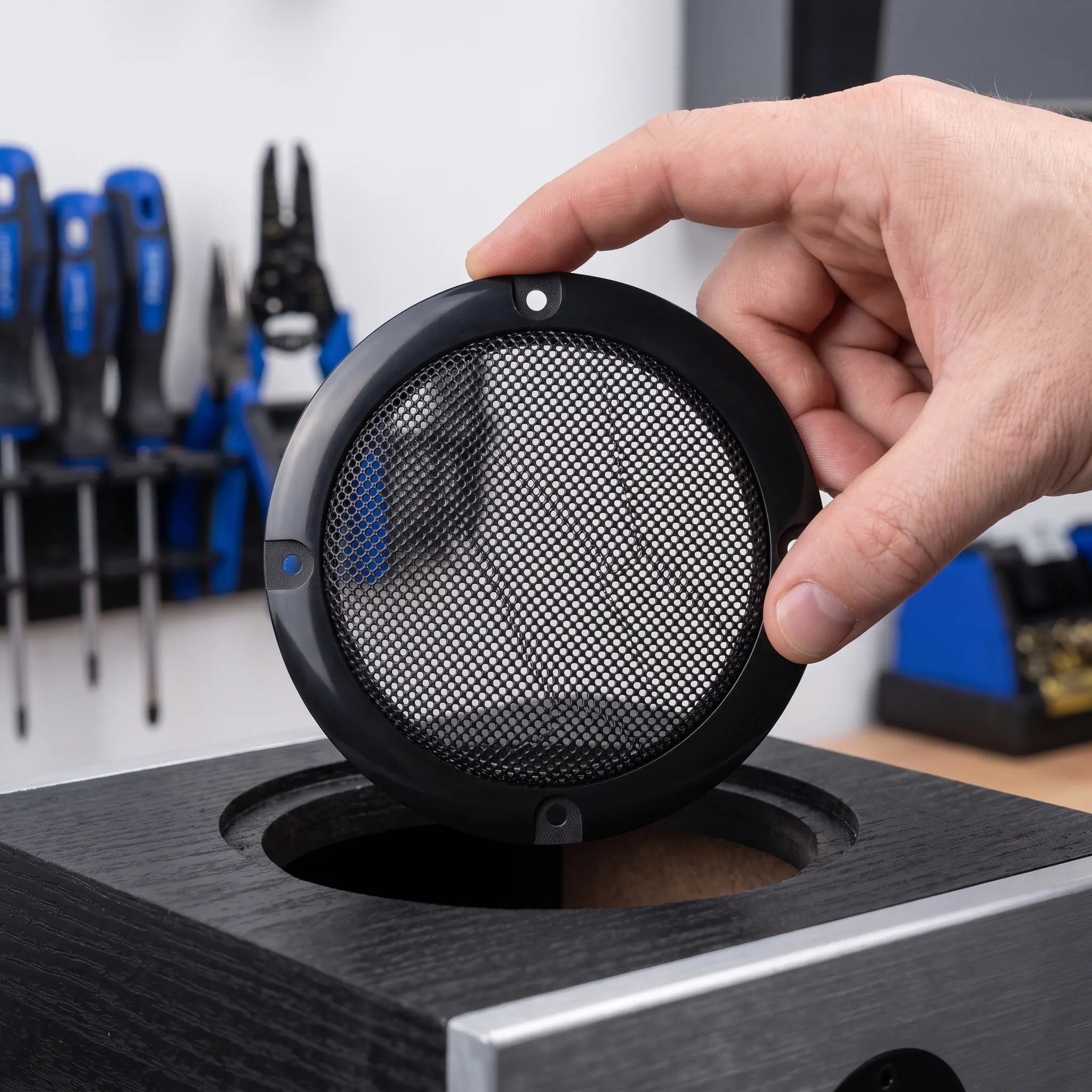10Pcs Car Speaker Subwoofer Grill Covers 3Inch Metal Mesh Protective Net for Car Audio Dust Guard Speaker Grill Guard
