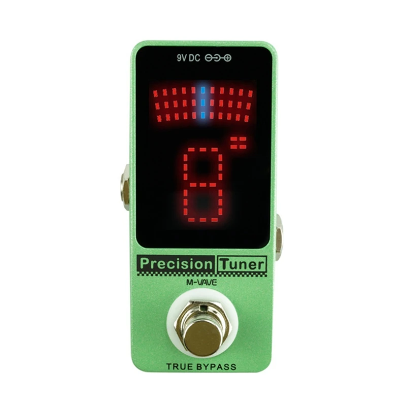 M-VAVE Precision Guitar Tuner Pedal With LED Display Guitar Tuner True Bypass For Chromatic Guitar Bass Guitar Parts