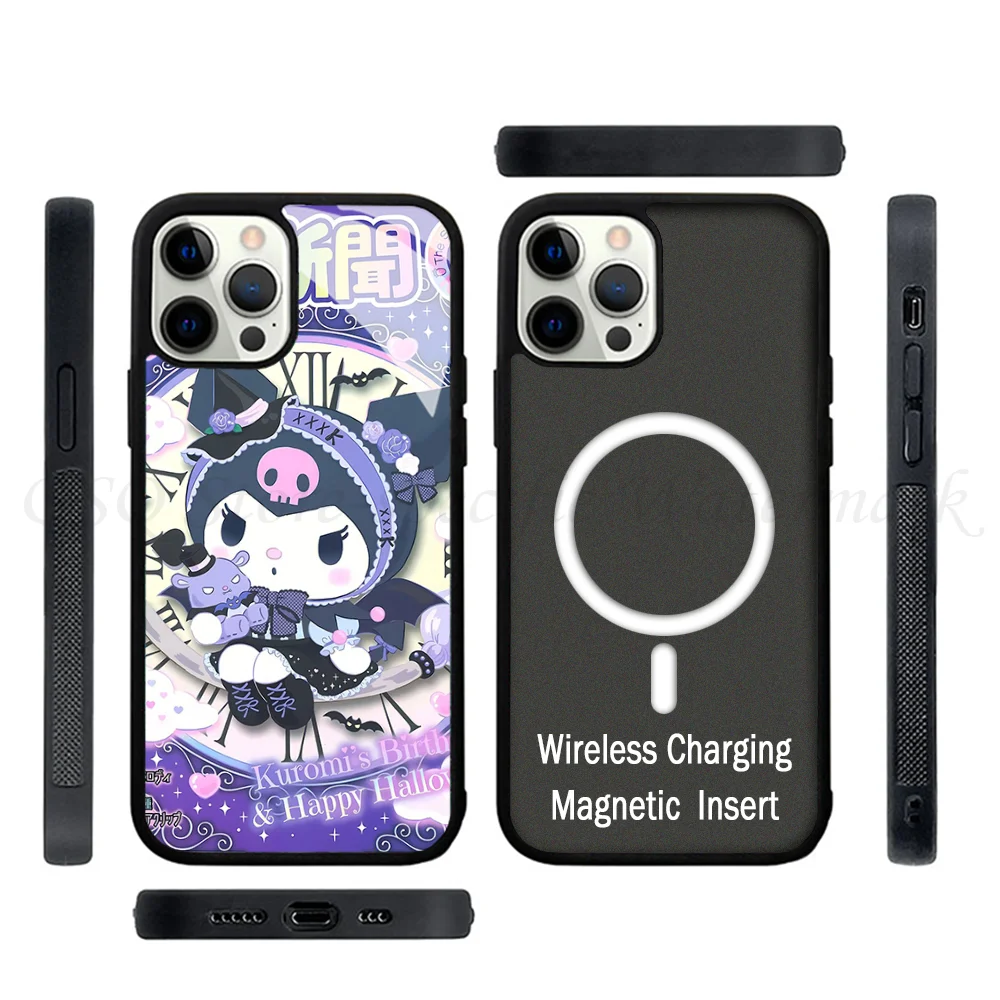 Anime Peripheral H-Hello K-Kitty Phone Cases For IPhone 15 14 13 Pro Max 11 12 Mini Alex Mirror TPU Shell