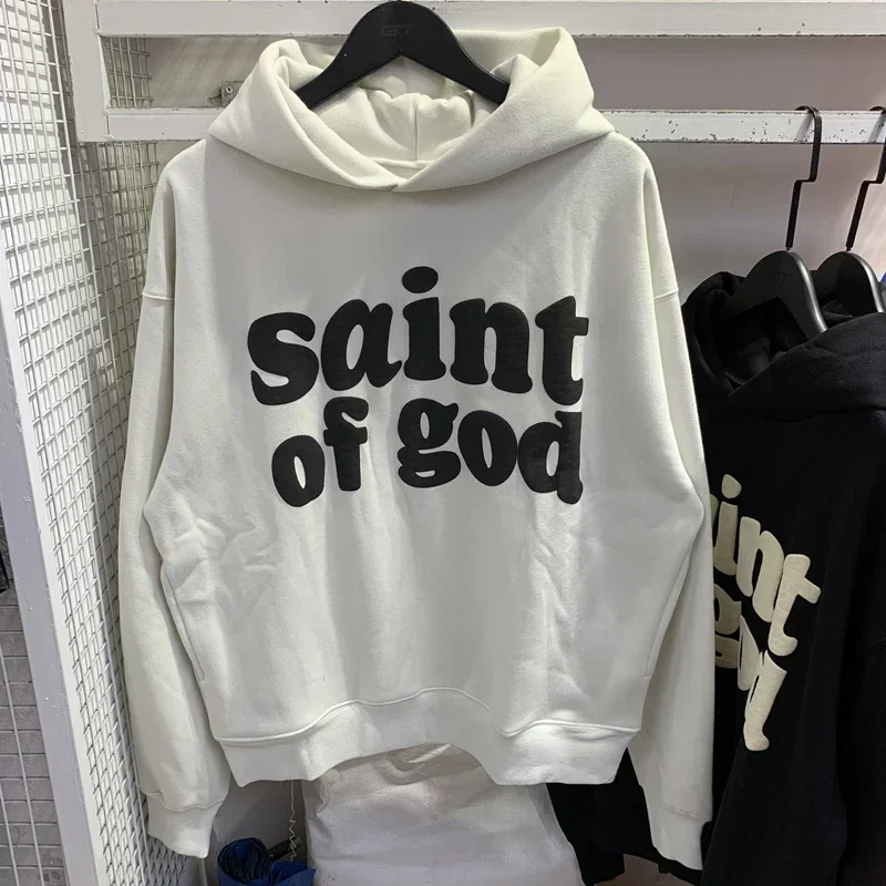 Outdoor Fashion Saint of God Hooded Sweatshirts Men Women High Quality Foam Printed CPFM Pullover Hoody