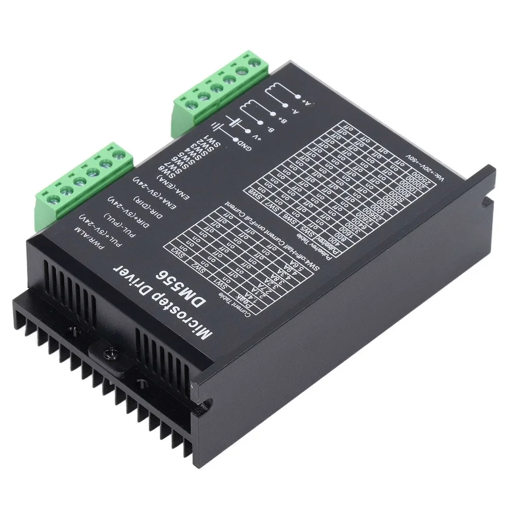 Practical 2 Phase Stepper Motor Driver 5.6A 24-50VDC Digital Stepper Driver 2.1A-5.6A Microstep Driver For NEMA23