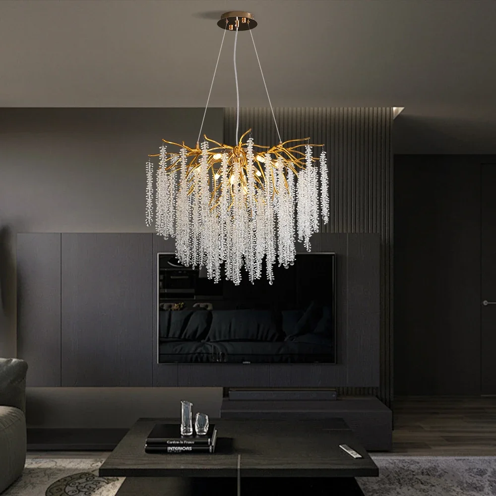 Artpad Pendant chandelier Loft lamps Ceiling Hall Crystal Glass LED Chandeliers for living room home decor luxury