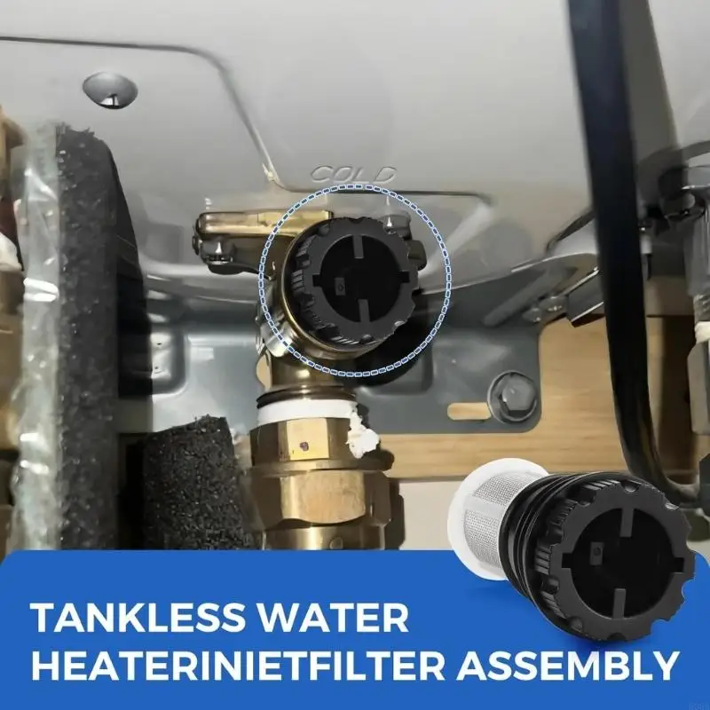 2Pcs H98-510-S Water Heater Filter Cartridges Easy Installation Hot Water Heater Filter Inserts for Daily Repairing 