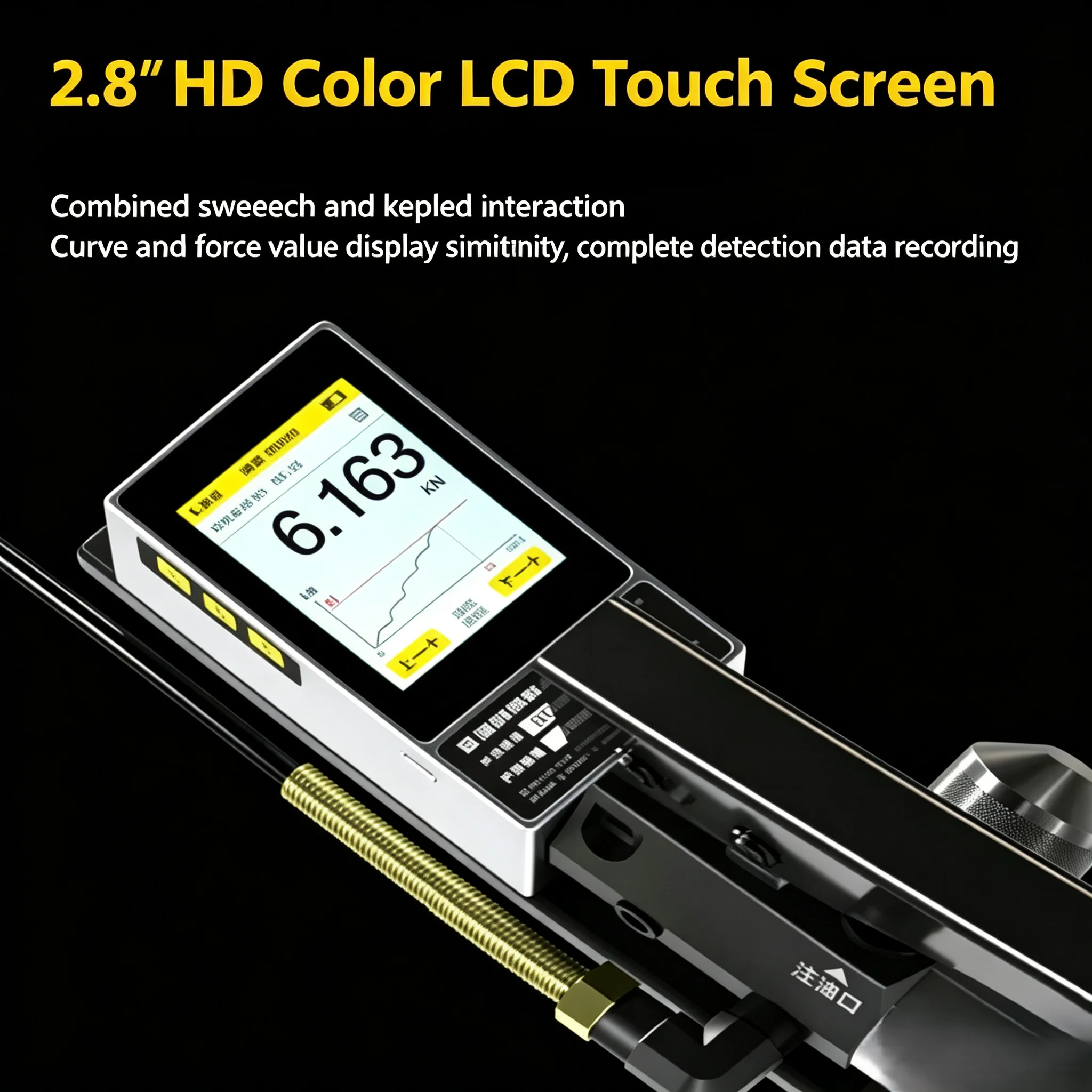 HC-TC30 Push-out Method Mortar Strength Tester, 30kN Digital Force Testing Equipment for Brick Wall Masonry Mortar Inspection view 5