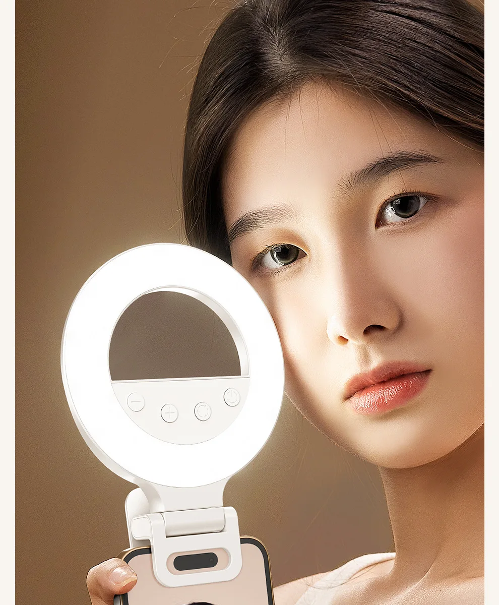 Ring Light Phone Portable Live Streaming Host Live Photography Selfie Handheld Led Pocket Light Ring Mini