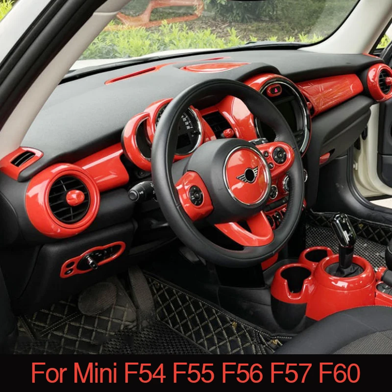 Car Interior Orange Sticker Decoration Protection Cover Car Modification Accessories For BMW MINI Cooper JCW F54 F55 F56 F57 F60