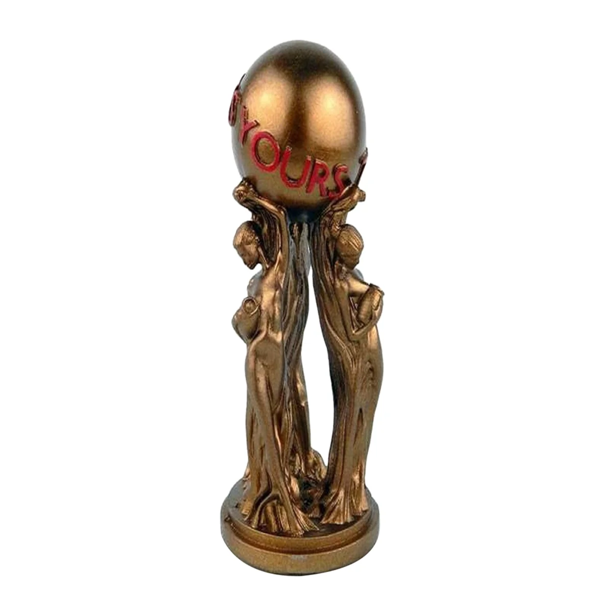 

CYL-The World is Your Statue Trophy for Office Home Decoration Birthday Graduation Ceremony Resin Statue