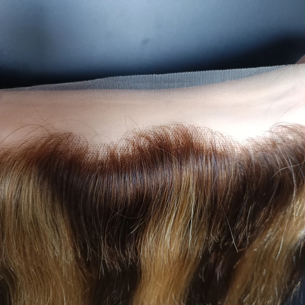 P427 العسل شقراء تسليط الضوء على مستقيم 13x4 الدانتيل الشفاف أمامي الشعر البشري أومبير الملونة كامل نهاية البرازيلي عذراء الشعر 150%