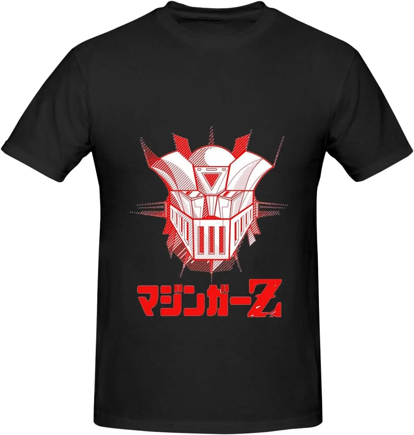 Mazinger Z Men's T-Shirt Basic Short Sleeve Tee Fashion Classic Anime Memory Casual Top