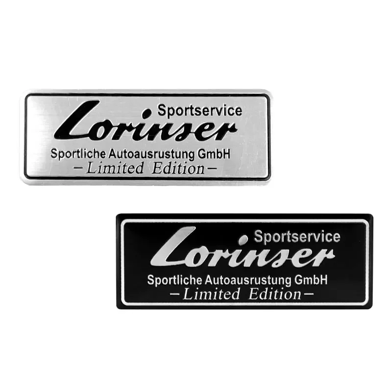 Auto Styling 3d Aluminium Lorinser Embleem Carrosserie Achterkant Kofferbak Badge Spatbord Sticker Decoratie Auto Accessoires