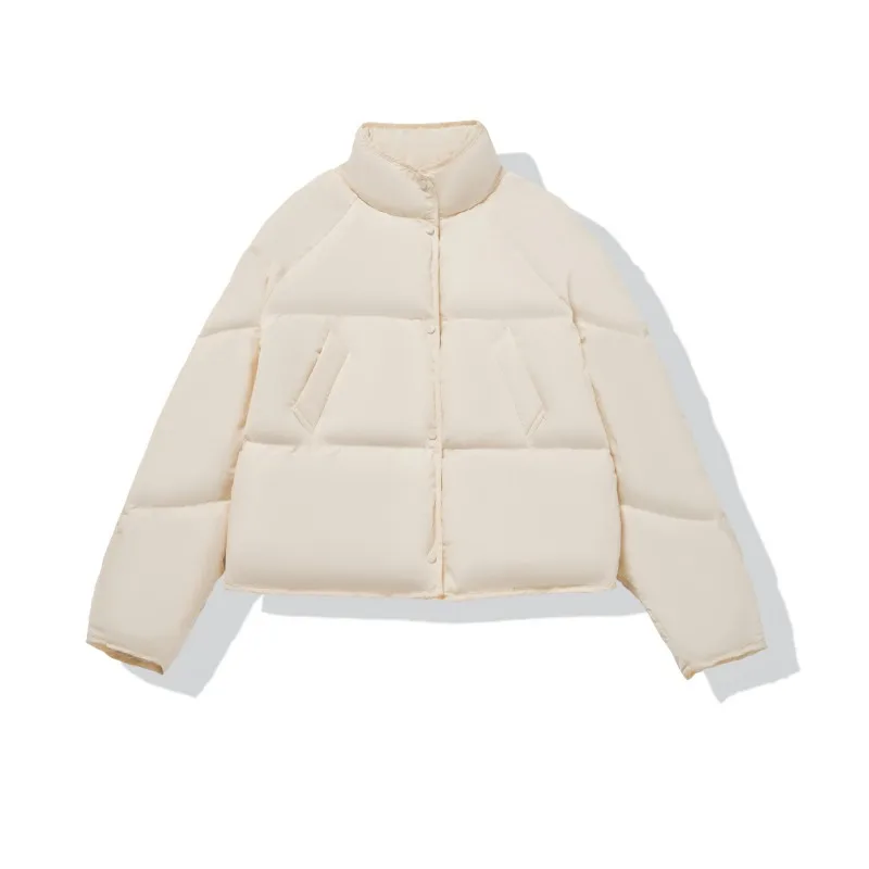 Women's Models Fall Winter Coat Coat Down Jacket White Duck Down Collar Short Paragraph Thickened Warm Comfortable New Versatile
