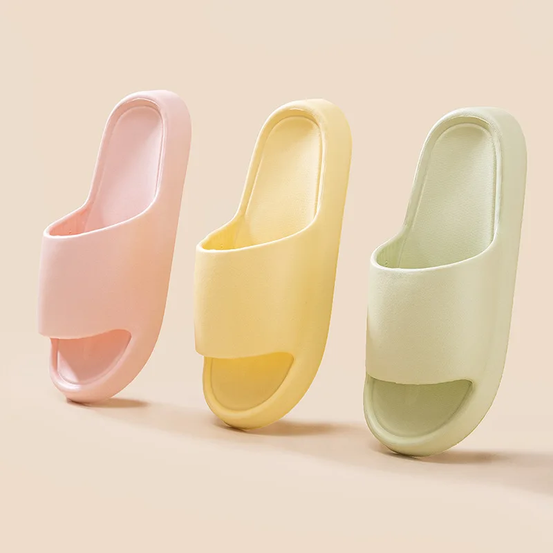 النعال للنساء والرجال الصيف إيفا مزيل العرق الحمام عدم الانزلاق لينة أسفل سميكة المنزل كتم نموذج زوجين بسيط بالجملة