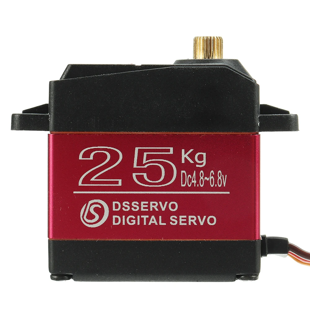 DSSERVO-Impermeável Servo Digital para RC Avião Robot Car, alto Torque, 180 Graus Metal Gear, DS3225, 25kg