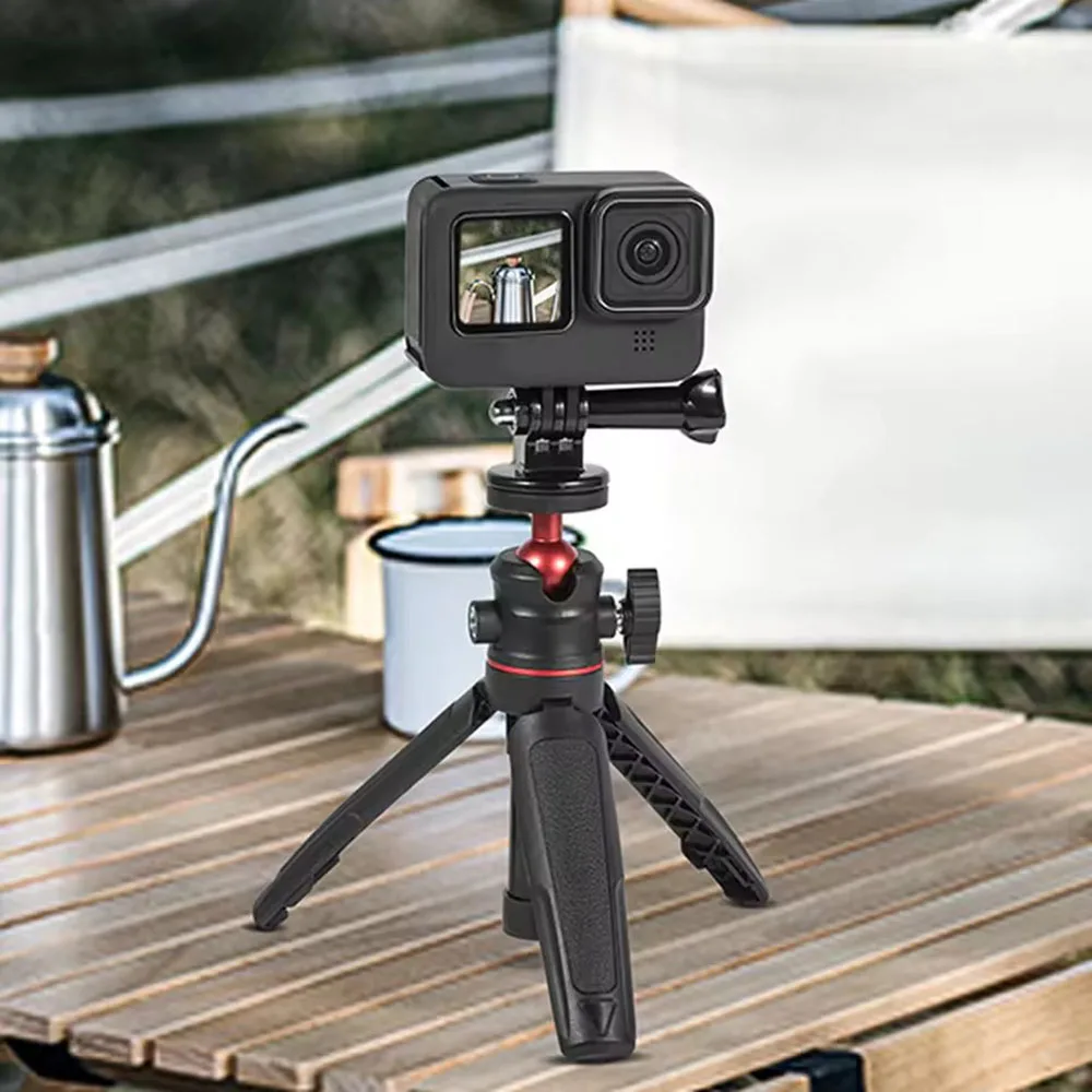 Tripod Handheld Selfie Stick For GoPro 13 insta360 X4 Camera Selfie Stick For DJI Action 5 Pro Pocket 3 Portable Tripod Stand