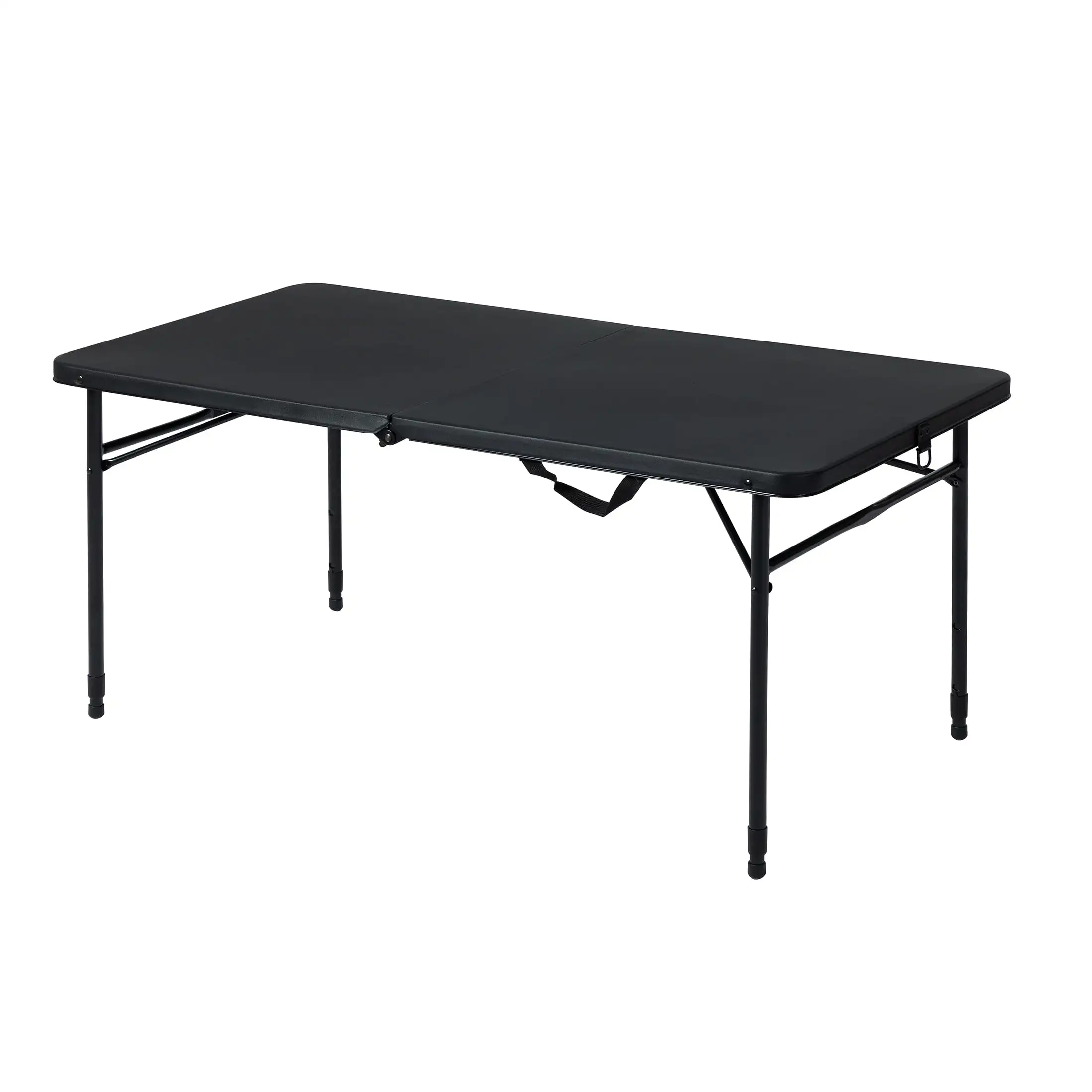 Mainstays-mesa plegable de 4 pies, plegable, ajustable, color negro intenso