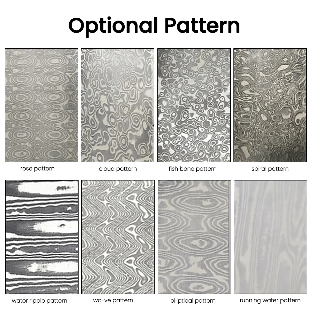 Damascus Steel Billet Patterned Embryo Cutter for Forging Multipurpose Quenched And Smoothed DIY Material