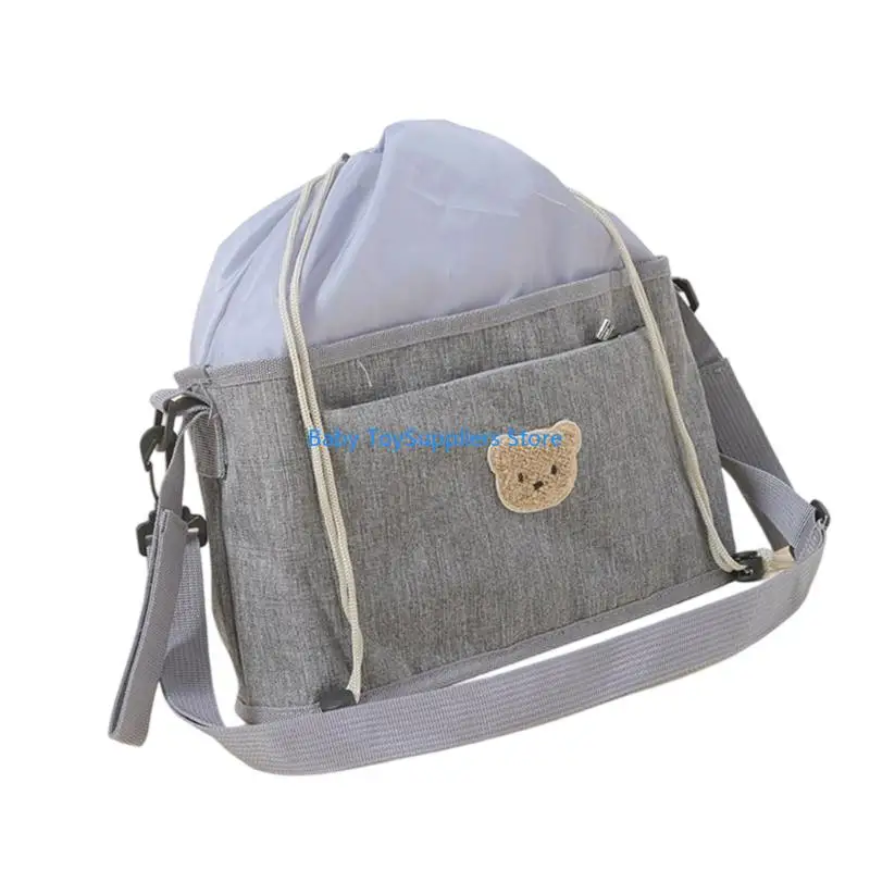 

R1WF Spacious and Stylish Strollers Diaper Bag Travel for Modern Parents