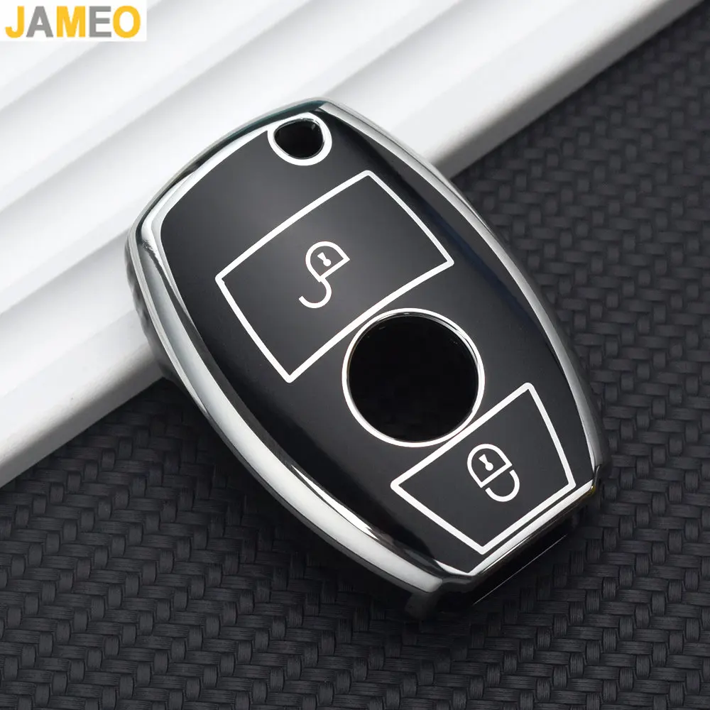 2 3 Buttons Car Key Case Cover for Mercedes Benz W211 W204 A B R G Class GLK GLA GLC GLR W210 W176 W202 W463 Shell Accessories