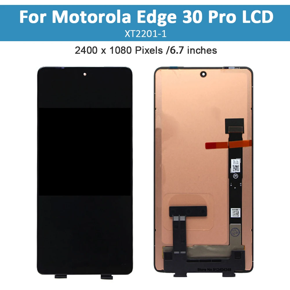 Original 144hz\'\' LCD For Motorola Edge 30 Pro LCD Display XT2201-1 Touch Screen Assembly Digitizer For Moto Edge 30Pro Replace