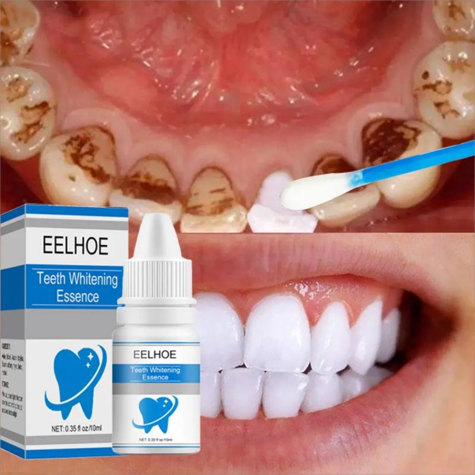 

10ML Remove Plaque Stains Serum Against Dental Caries Dental Tooth Build Strong Teeth Whiten Fresh Breath Oral Hygiene Cleaning