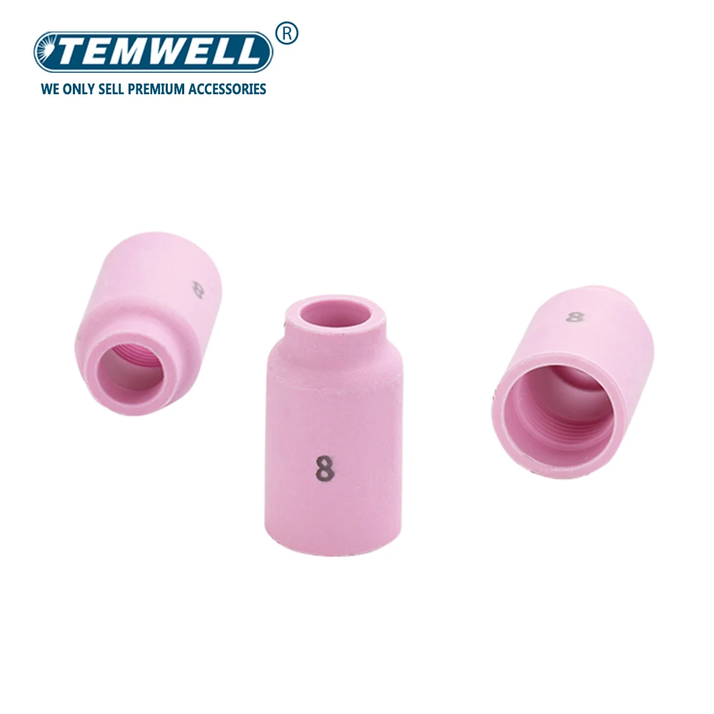 10pcs TIG Alumina Nozzles Ceramic Shield Cup 54N14 8# Fit SR PTA DB WP 17 18 26TIG Welding Torch